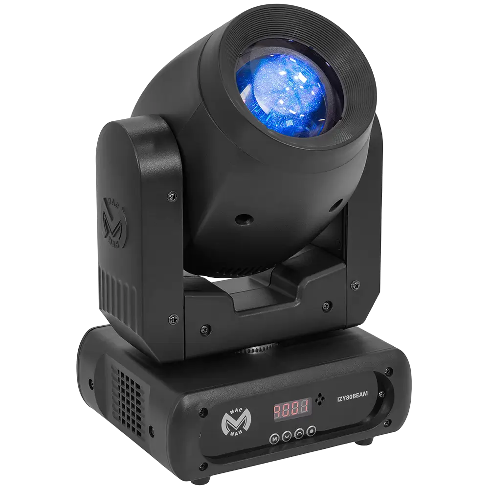 IZY 80 Beam bombona LED compacta 80 W + Gobos y prisma - Mac Mah